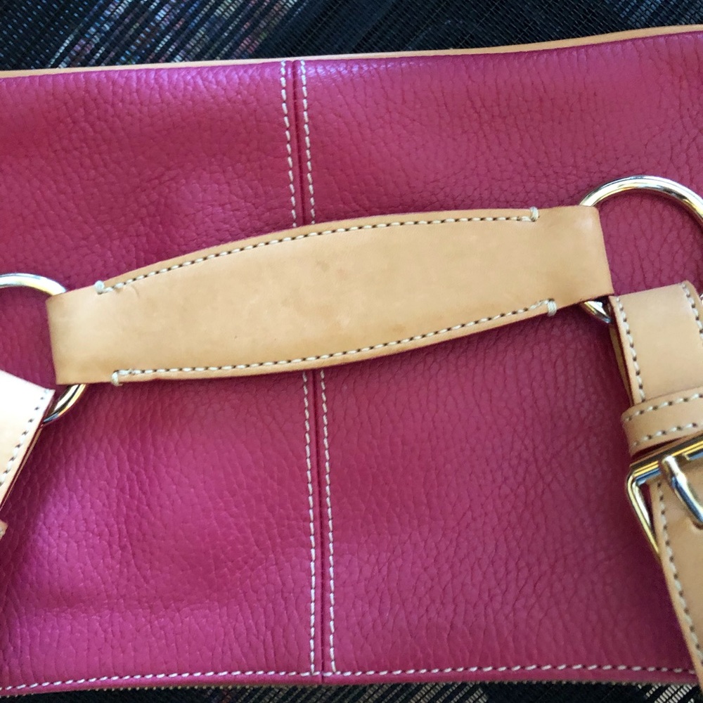 Dooney & Bourke Pink and Tan Shoulder Bag - Picture 4 of 8